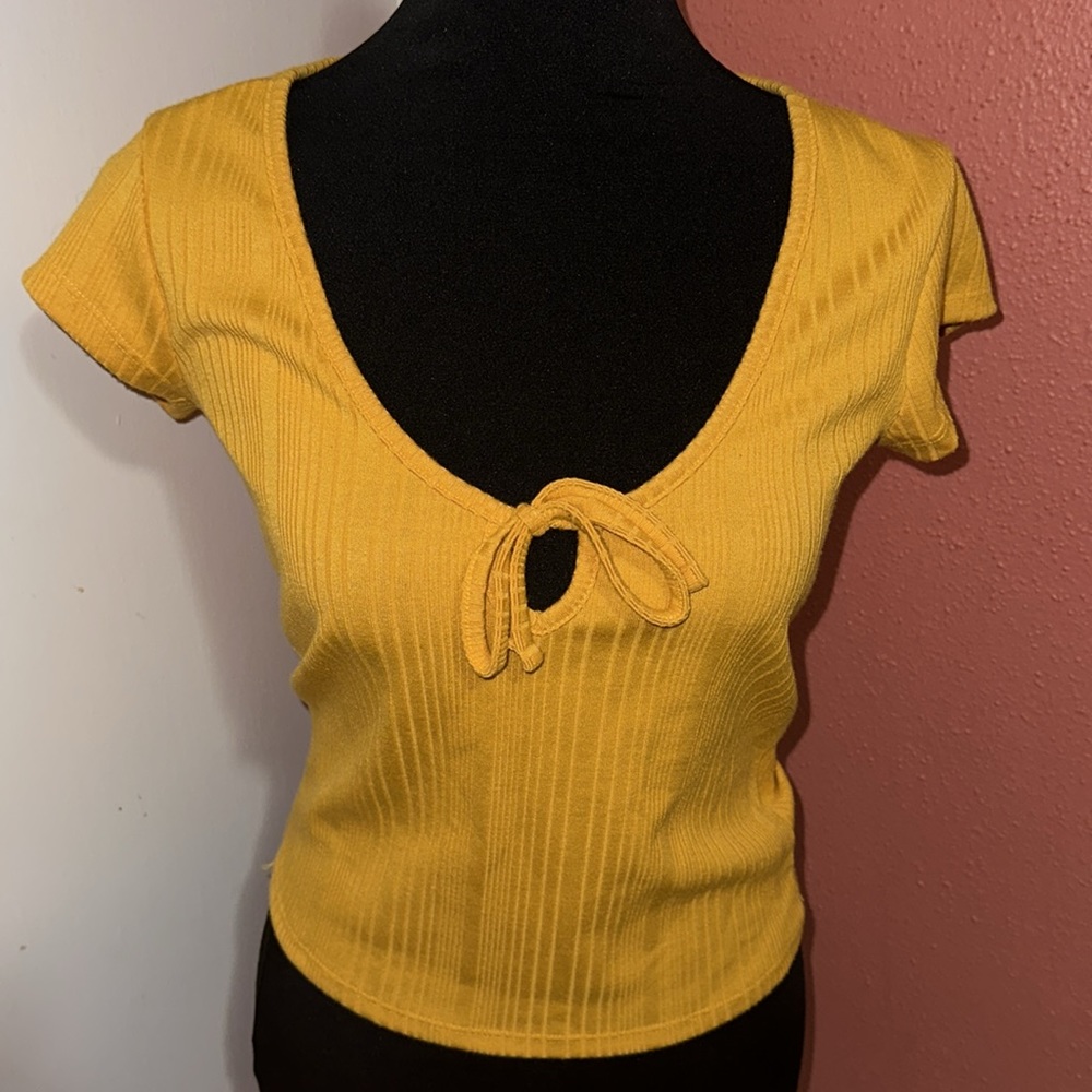 Yellow Ribbed Top - Picture 4 of 4